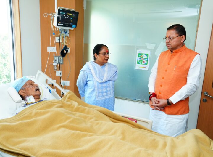 BC Khanduri Hospital Dehradun CM Dhami visits hospital Uttarakhand former CM health