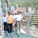 मुख्य सचिव आनंद बर्द्धन ने किया बजरंग सेतु का निरीक्षण